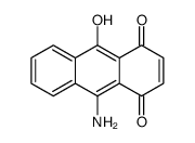 9-amino-10-hydroxyanthracene-1,4-dione结构式