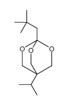 4-(2,2-dimethylpropyl)-1-propan-2-yl-3,5,8-trioxabicyclo[2.2.2]octane结构式