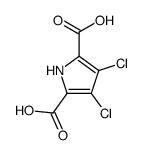 3,4-Dichloro-1H-pyrrole-2,5-dicarboxylic acid结构式