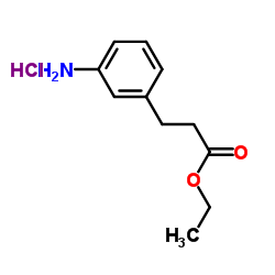 Benzenepropanoic acid, 3-amino-, ethyl ester, hydrochloride Structure