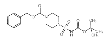 BENZYL 4-(N-(TERT-BUTOXYCARBONYL)SULFAMOYL)PIPERAZINE-1-CARBOXYLATE structure