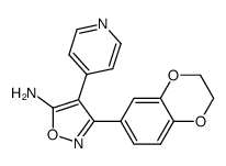 5-amino-3-(3,4-ethylenedioxyphenyl)-4-(4-pyridyl)isoxazole Structure