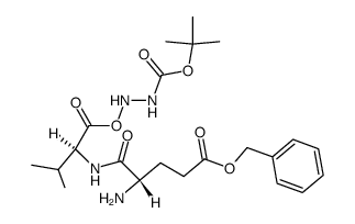 H-Glu(OBzl)-Val-N2H2Boc Structure