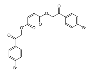 maleic acid bis-(4-bromo-phenacyl ester) Structure
