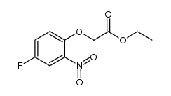 ethyl 4-fluoro-2-nitrophenoxyacetate结构式