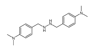 4-[[2-[[4-(dimethylamino)phenyl]methyl]hydrazinyl]methyl]-N,N-dimethylaniline结构式