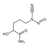 5-[cyano(nitroso)amino]-2-hydroxypentanamide Structure