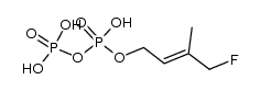 (E)-3-(fluoromethyl)-2-buten-1-yl diphosphate结构式