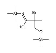 2-bromo-2-methyl-N-trimethylsilyl-3-trimethylsilyloxypropanamide Structure