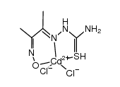 [Cd(diacetylmonoxime thiosemicarbazone)Cl2] Structure