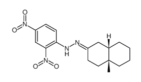 (+-)-4a-methyl-cis-octahydro-naphthalen-2-one-(2,4-dinitro-phenylhydrazone) Structure