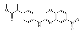 methyl 2-[4-[(6-nitro-2H-1,4-benzoxazin-3-yl)amino]phenyl]propanoate Structure