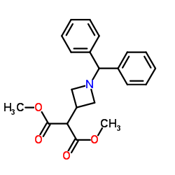 2-(1-二苯甲基氮杂啶-3-基)丙二酸二甲酯图片