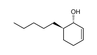 trans-6-Pentyl-2-cyclohexen-1-ol结构式