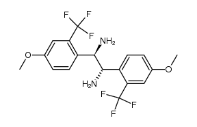 (1R,2S)-1,2-bis(4-methoxy-2-(trifluoromethyl)phenyl)ethane-1,2-diamine Structure