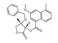 (3S,4S)-4-(benzyloxy)-4-methyl-2-oxotetrahydrofuran-3-yl 3-methoxy-5-methyl-1-naphthoate Structure