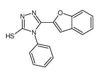 3-(1-benzofuran-2-yl)-4-phenyl-1H-1,2,4-triazole-5-thione Structure