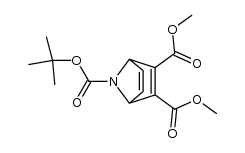 dimethyl 7-(tert-butyloxycarbonyl)-7-azabicyclo[2.2.1.]-hepta-2,5-diene-2,3-dicarboxylate Structure