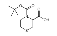 (R)-4-BOC-THIOMORPHOLINE-3-CARBOXYLIC ACID Structure