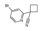 1-(4-bromopyridin-2-yl)cyclobutane-1-carbonitrile Structure