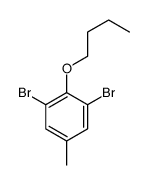 1,3-dibromo-2-butoxy-5-methylbenzene Structure