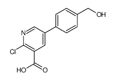 2-chloro-5-[4-(hydroxymethyl)phenyl]pyridine-3-carboxylic acid Structure