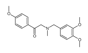 2-[(3,4-Dimethoxy-benzyl)-methyl-amino]-1-(4-methoxy-phenyl)-ethanone结构式