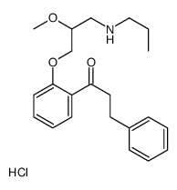 1-[2-[2-methoxy-3-(propylamino)propoxy]phenyl]-3-phenylpropan-1-one,hydrochloride结构式