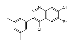 6-bromo-4,7-dichloro-3-(3,5-dimethylphenyl)cinnoline Structure