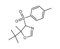 trans-5-tert-butyl-5-methyl-4-tosyl-2-oxazoline结构式