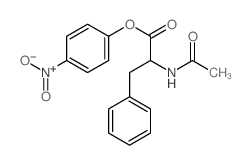 L-Phenylalanine,N-acetyl-, 4-nitrophenyl ester structure