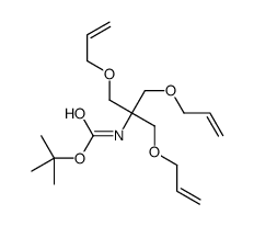 2-Methyl-2-propanyl {1,3-bis(allyloxy)-2-[(allyloxy)methyl]-2-pro panyl}carbamate结构式