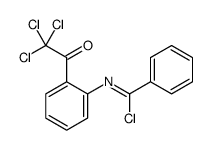 Benzenecarboximidoyl chloride,N-[2-(trichloroacetyl)phenyl]- (9CI)结构式