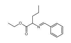 ethyl 2-(benzylideneamino)pentanoate Structure