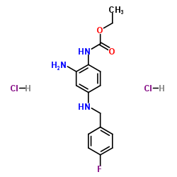 瑞替加滨二盐酸盐结构式