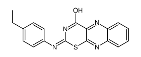 2-(4-ethylanilino)-[1,3]thiazino[5,6-b]quinoxalin-4-one结构式