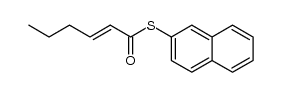 S-Naphthalen-2-yl trans-2-hexenethioate结构式