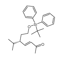 (S,E)-7-((tert-butyldiphenylsilyl)oxy)-5-isopropylhept-3-en-2-one Structure