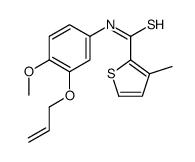 N-(4-methoxy-3-prop-2-enoxyphenyl)-3-methylthiophene-2-carbothioamide Structure