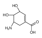 (3R,4S,5R)-5-amino-3,4-dihydroxycyclohexene-1-carboxylic acid结构式