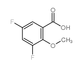 3,5-DIFLUORO-2-METHOXYBENZOIC ACID Structure