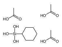 acetic acid,cyclohexyl(trihydroxy)silane Structure