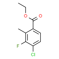 Ethyl 4-chloro-3-fluoro-2-methybenzoate Structure