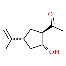 Ethanone, 1-[2-hydroxy-4-(1-methylethenyl)cyclopentyl]-, [1R-(1alpha,2alpha,4alpha)]- structure