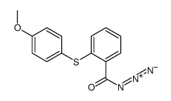 2-(4-methoxyphenyl)sulfanylbenzoyl azide Structure