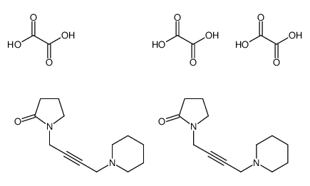 oxalic acid,1-(4-piperidin-1-ylbut-2-ynyl)pyrrolidin-2-one Structure