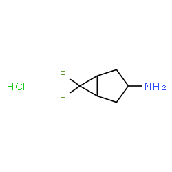 6,6-difluorobicyclo[3.1.0]hexan-3-amine hydrochloride structure