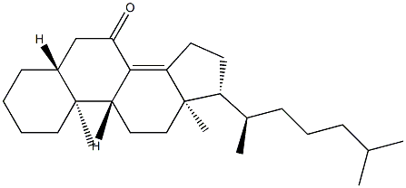 5α-Cholest-8(14)-en-7-one结构式