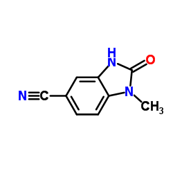 1-甲基-2-氧代-3H-苯并咪唑-5-甲腈结构式