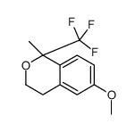 6-methoxy-1-methyl-1-(trifluoromethyl)-3,4-dihydroisochromene结构式